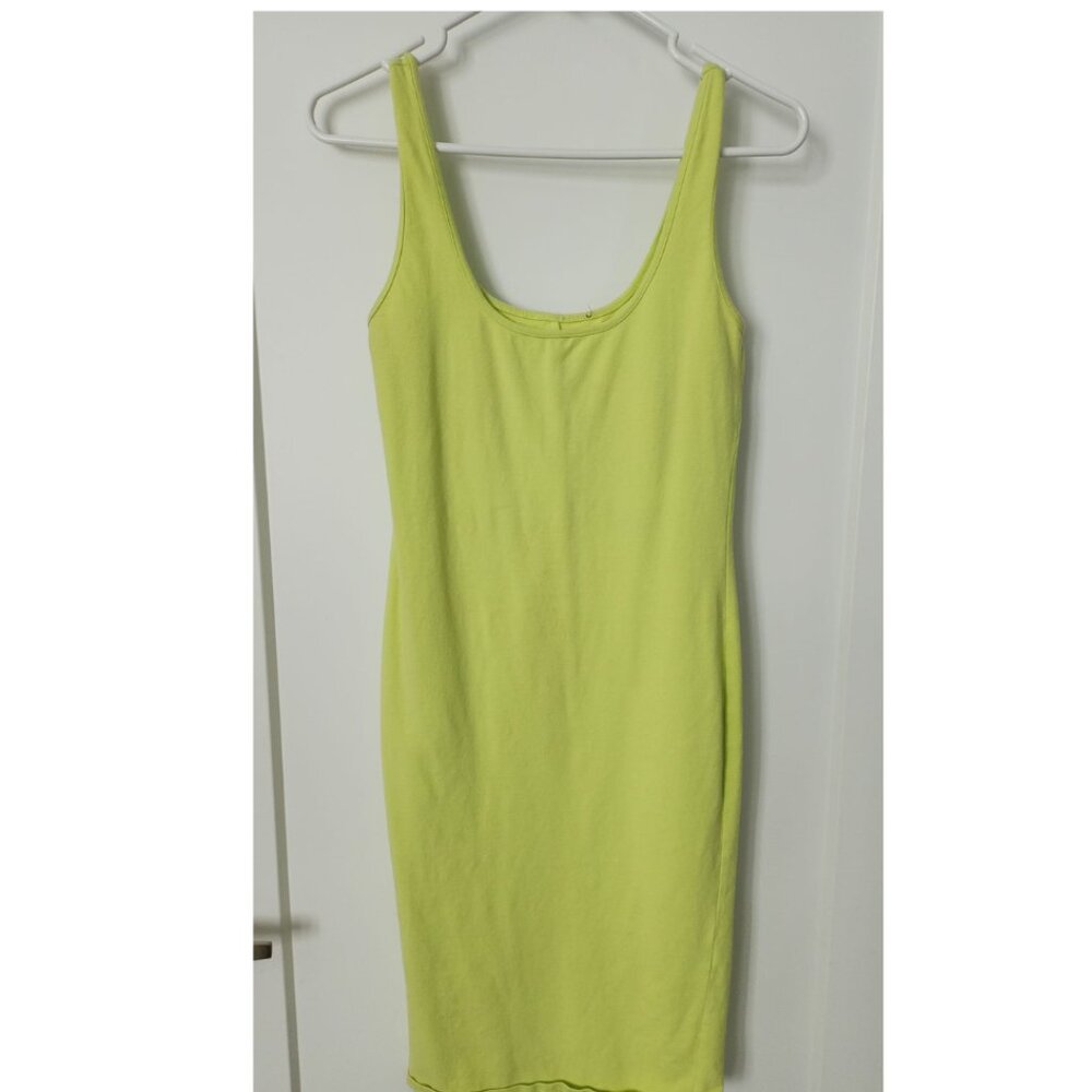 Lime Green  Mini Dress